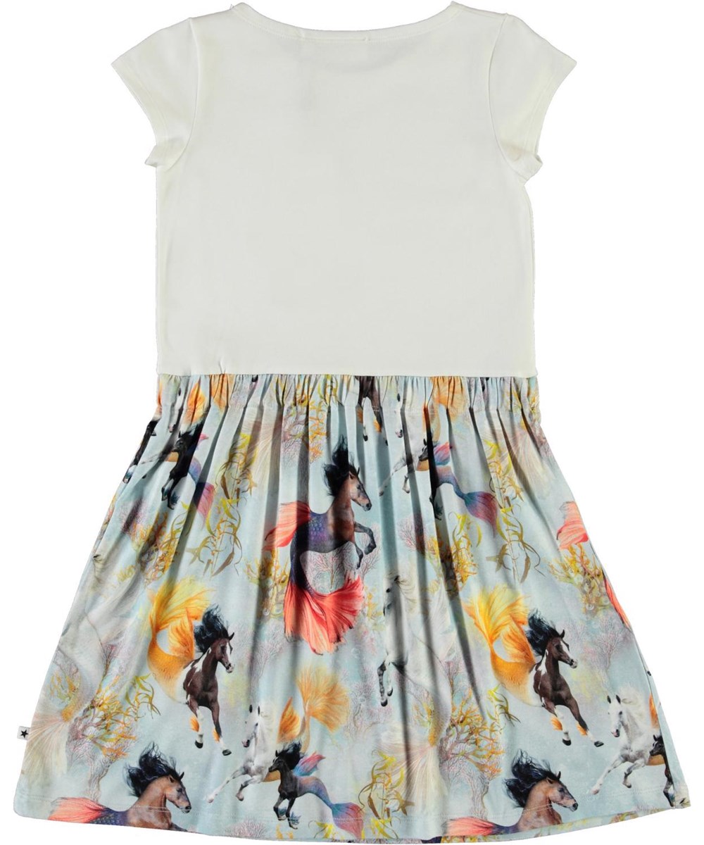Carla - Horses Of The Sea - T-shirt dress with horse print
