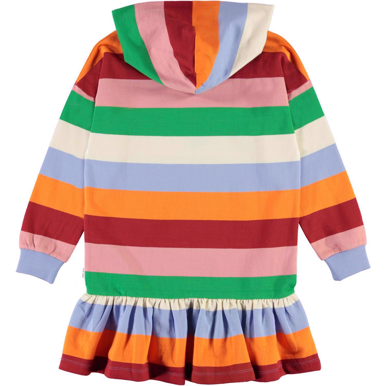 【SHALOM】Mola Bg Hoody Dress - Stripe Maaji Golden Stripes Moon Bay Long Dress
