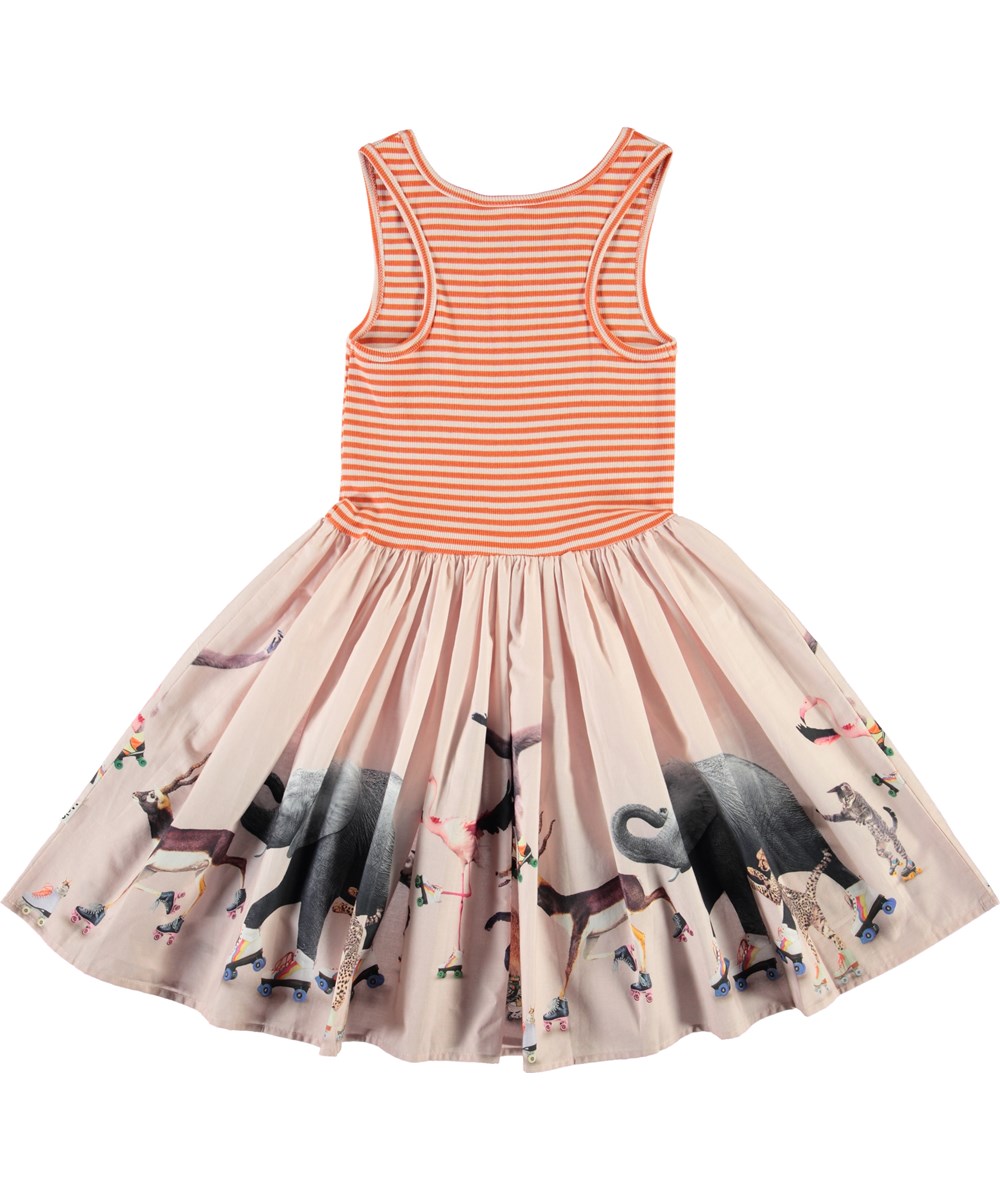 Cassandra - Roller Skating - Dress with animals and roller skate print  