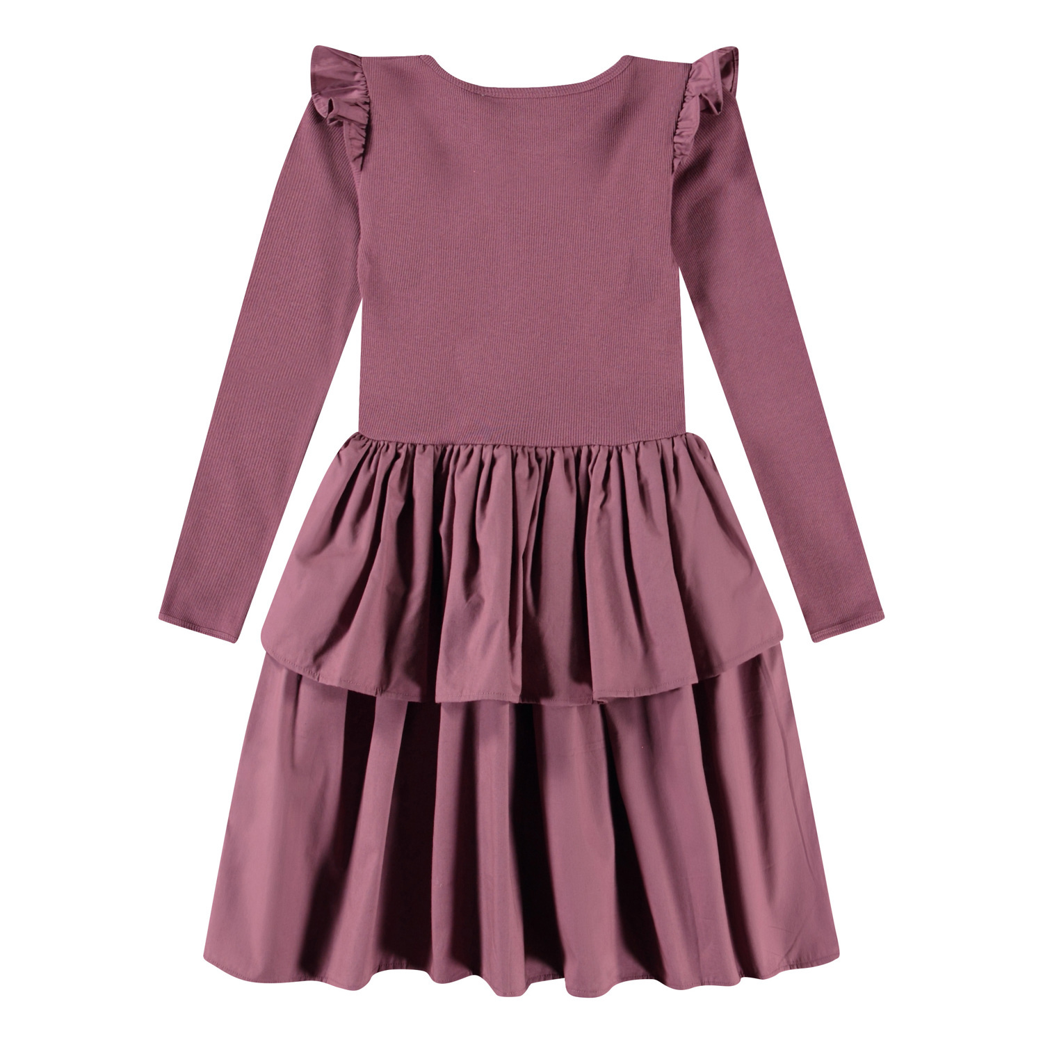 Cathi - Tulip - Long-sleeved purple dress for children in