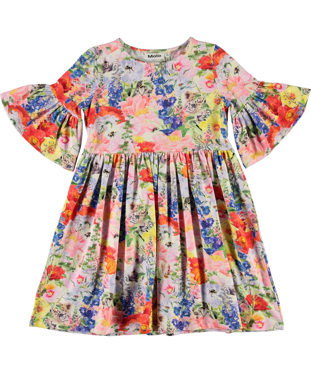 Chasity - Hide And Seek - Pink organic dress with flowers