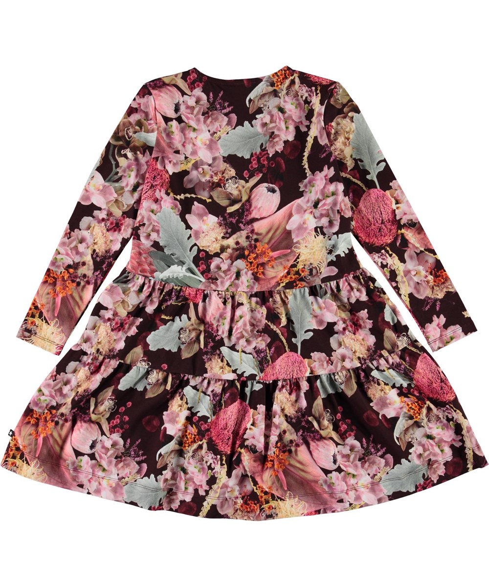 Chia - Winter Bouquet - Organic dress with floral print 