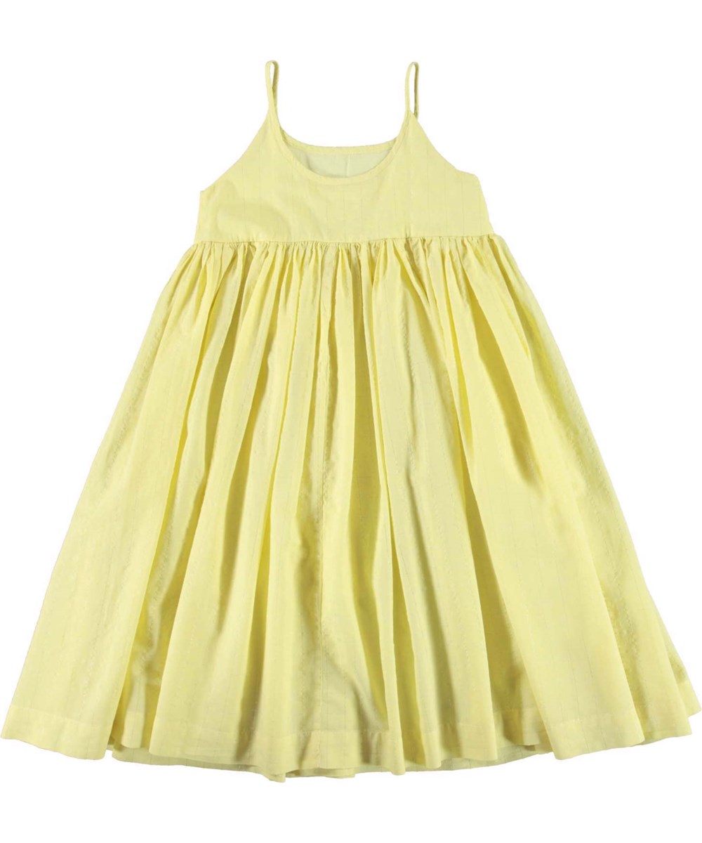 Chrissie - Yellow Pear - Full, light yellow strap dress 