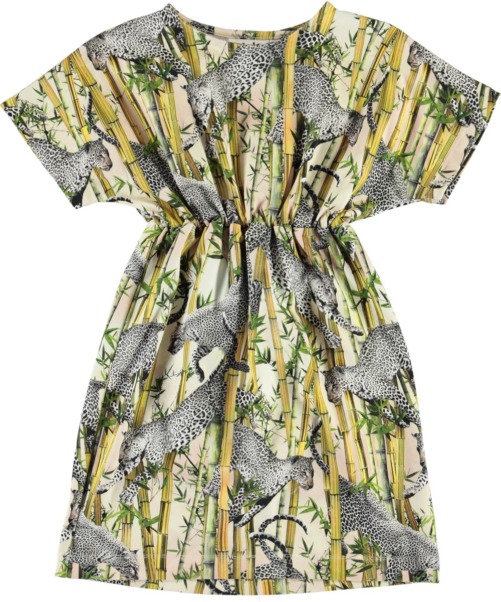 Christa - Flying Leopard - Organic leopard dress