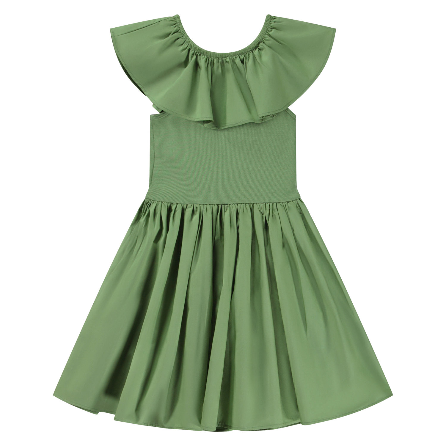 Mother Nature's Recipes Collared Dress in Green
