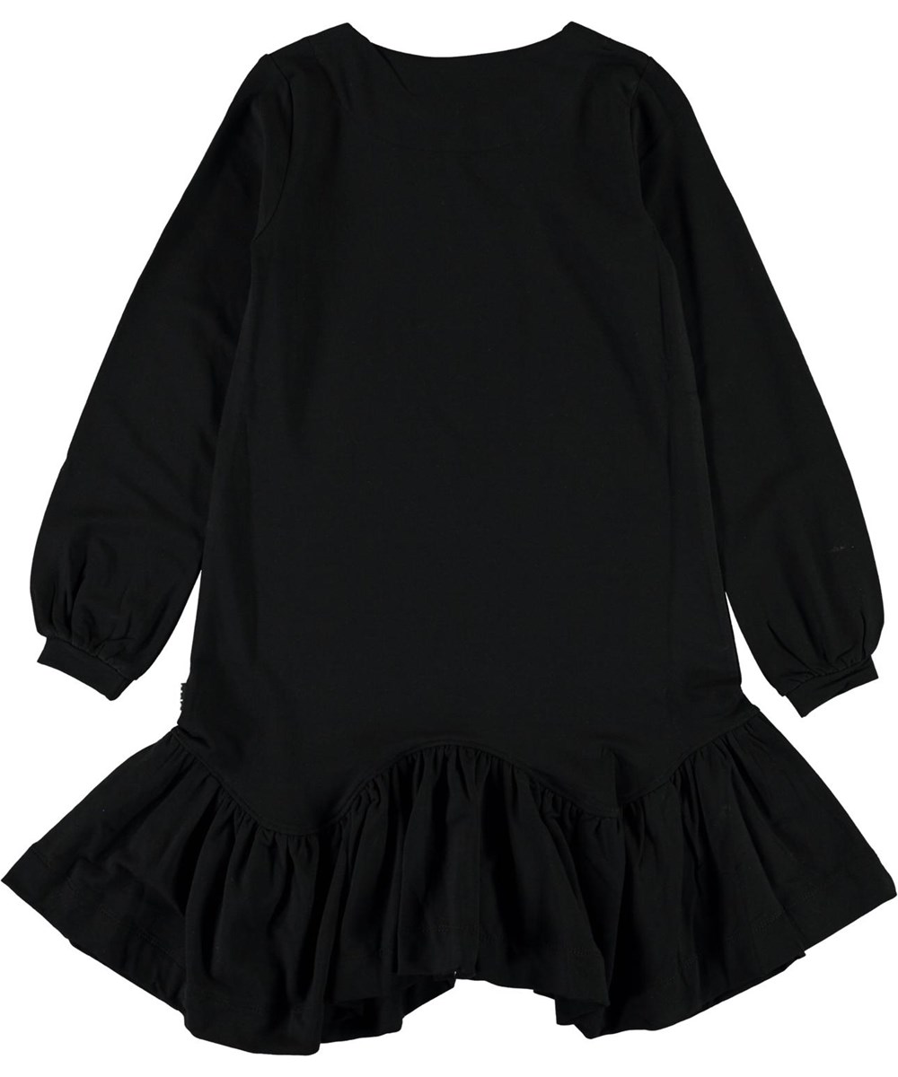 Christen - Black - Black dress with long sleeves 