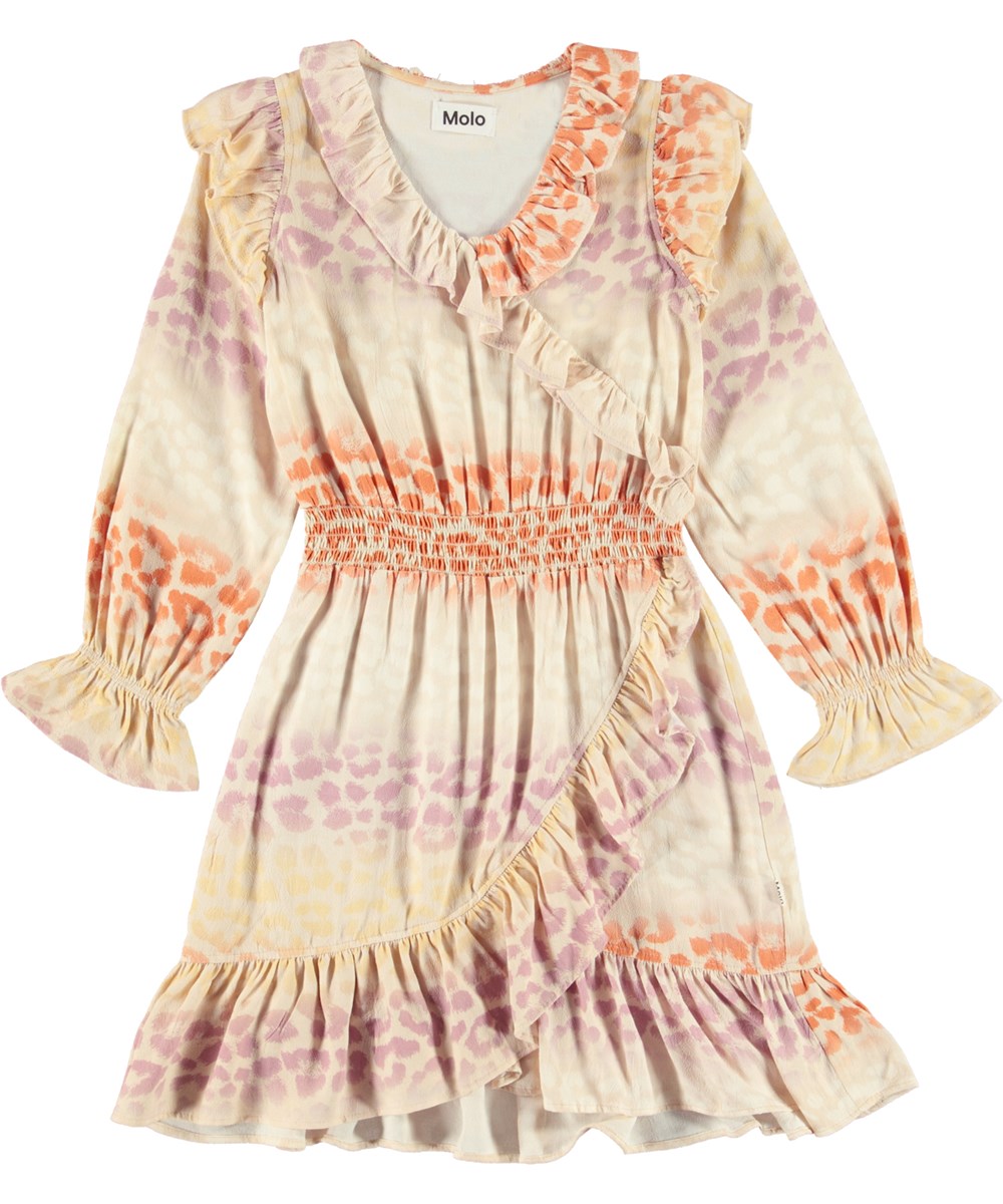 Ciris - Starlight Jaguar - Leopard printed wrap around dress