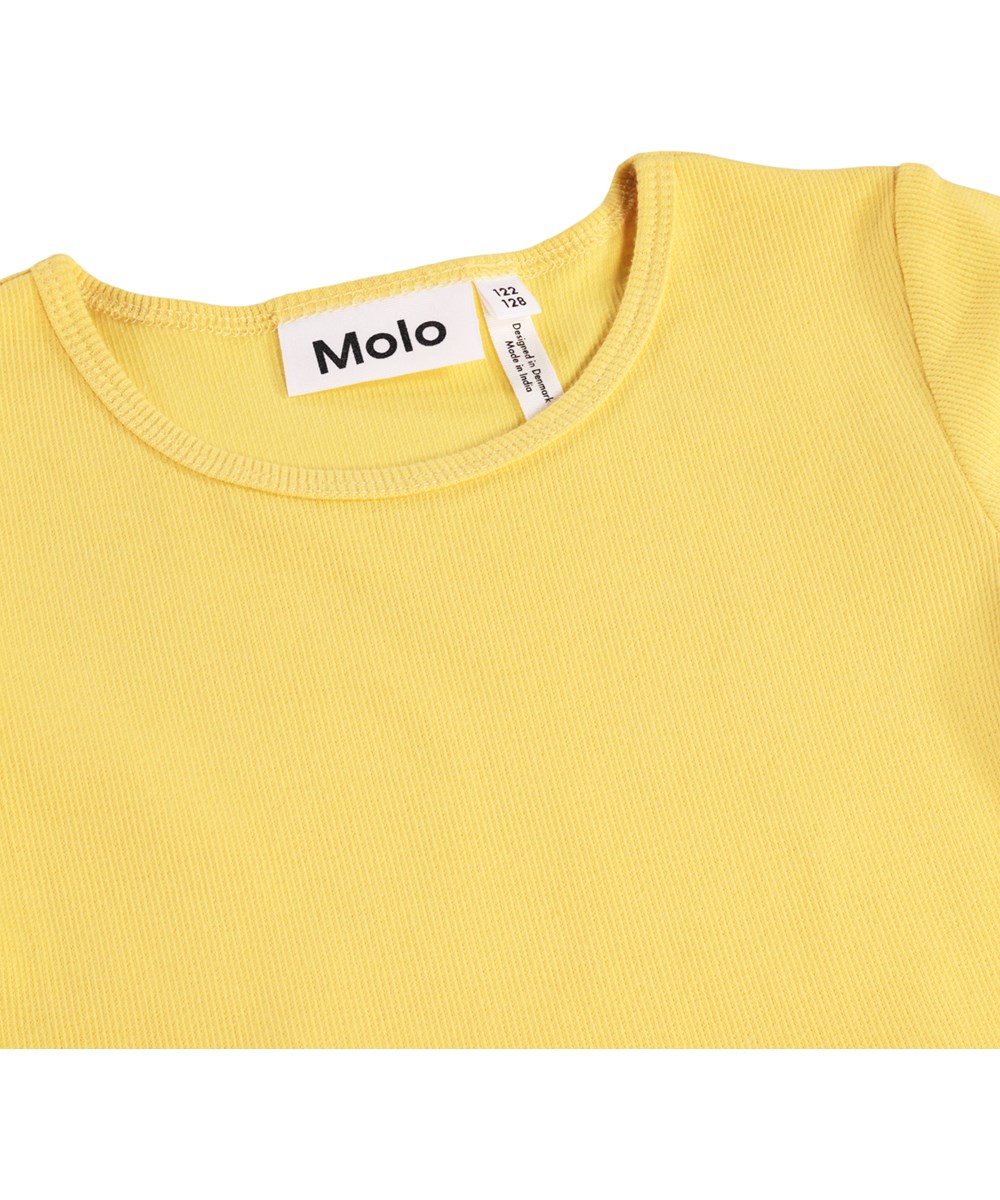 Cissa - Dressy Bows - Yellow dress for children made of organic cotton with a floral print