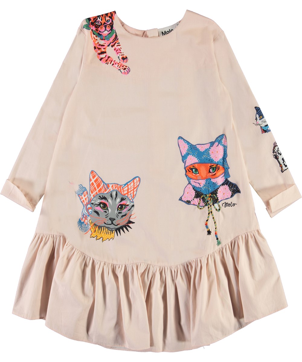 Cixi - Ninja Cats - Organic dress with ninja cats 