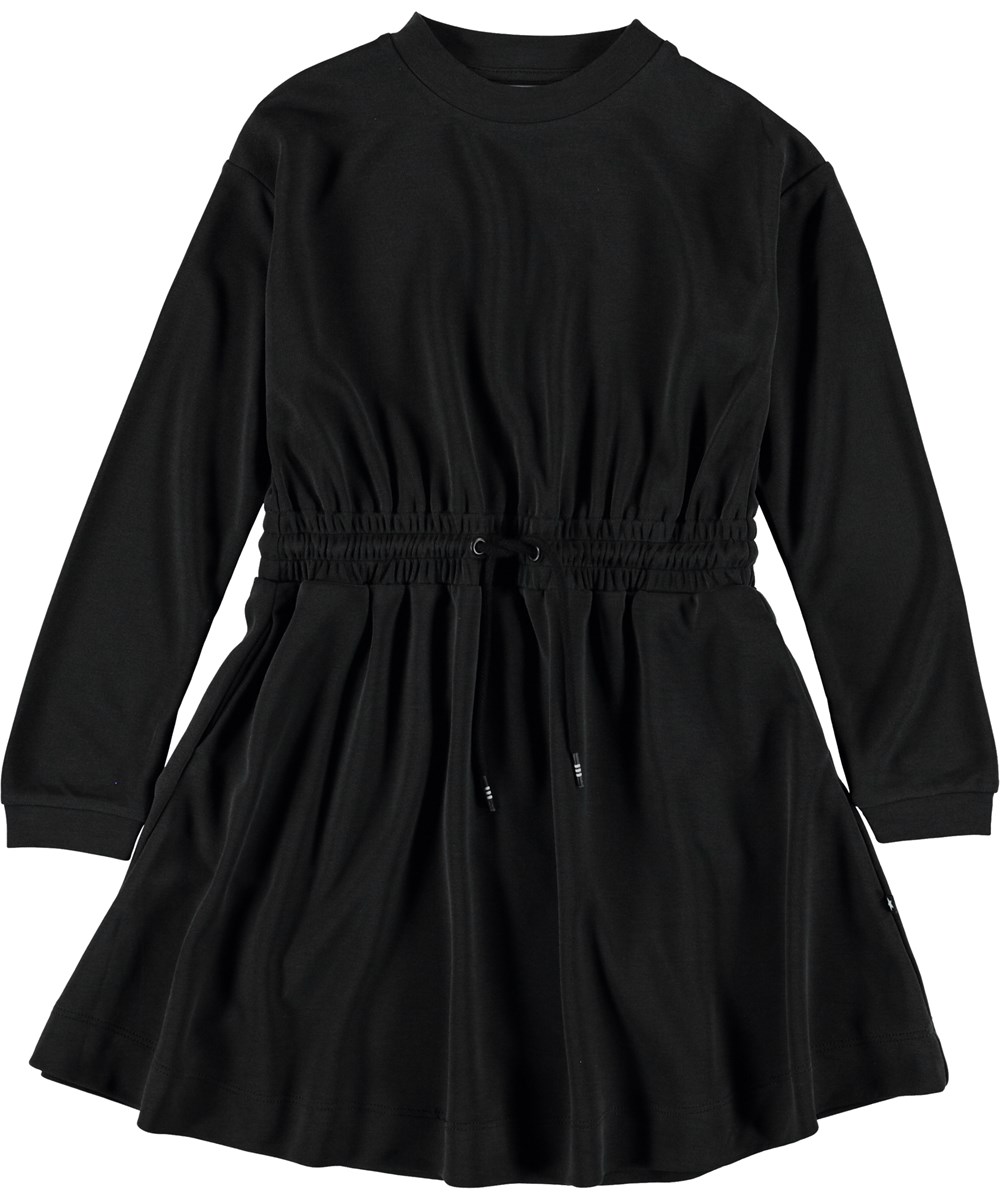 Collena - Black - Black dress with ties. 