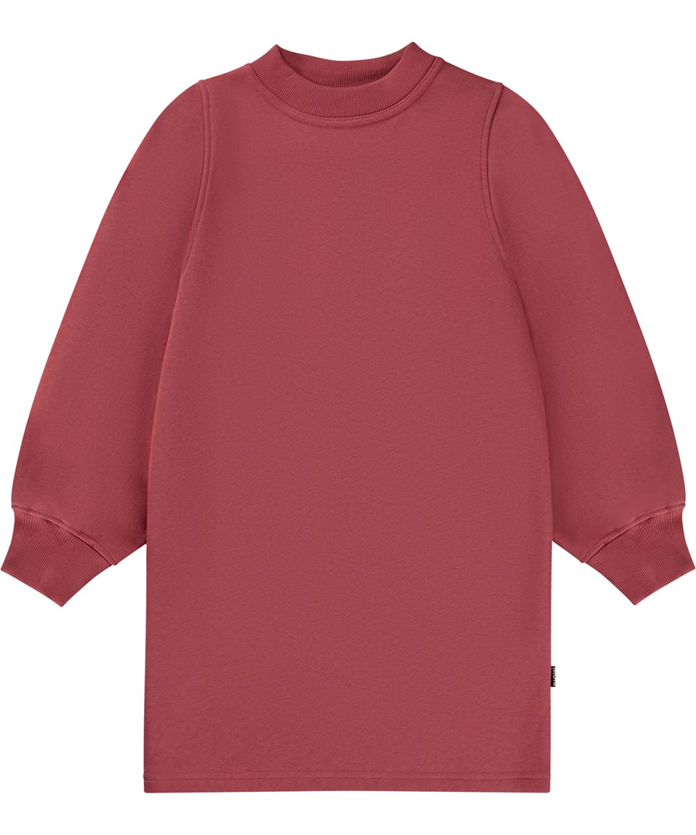 Corvina - Forest Rose - Rose knee length sweatshirt dress 