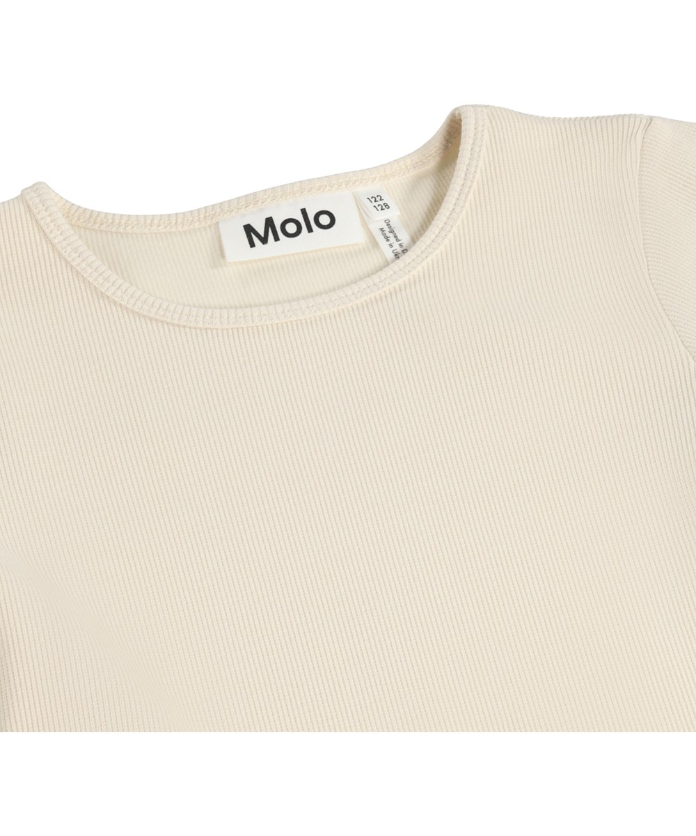 Credence - Floral Fun - Off-white dress for children made of organic cotton with an animal print 