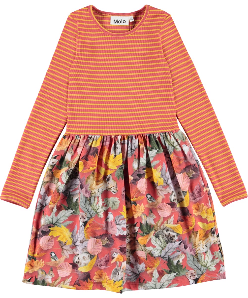 Credence - Forest Play - Organic dress with animal print 