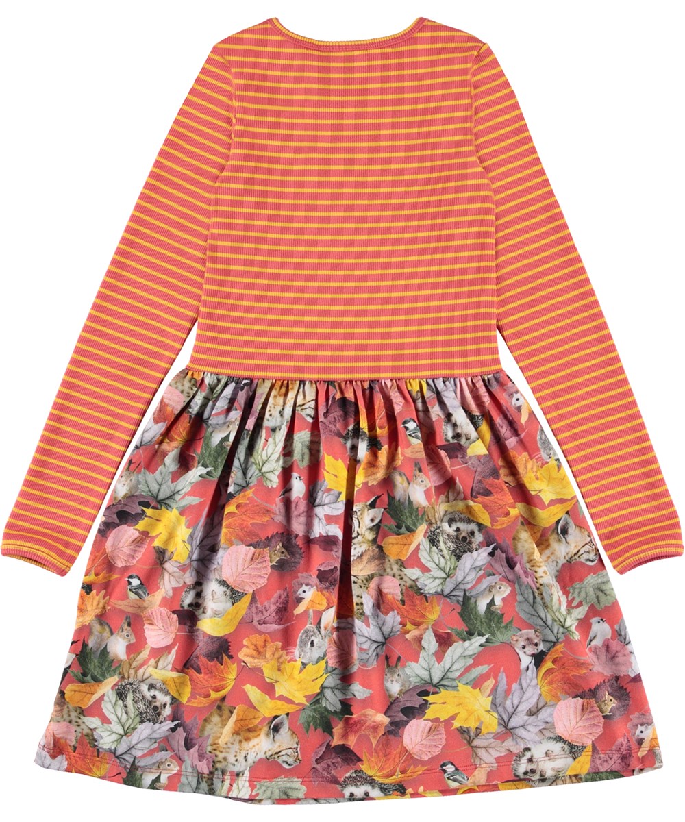 Credence - Forest Play - Organic dress with animal print 