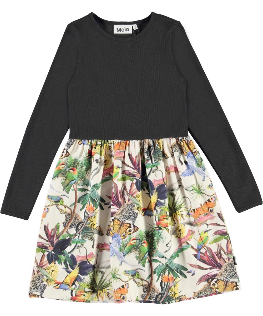 Credence - Imaginary Jungle - Dress with a black top and animal print 