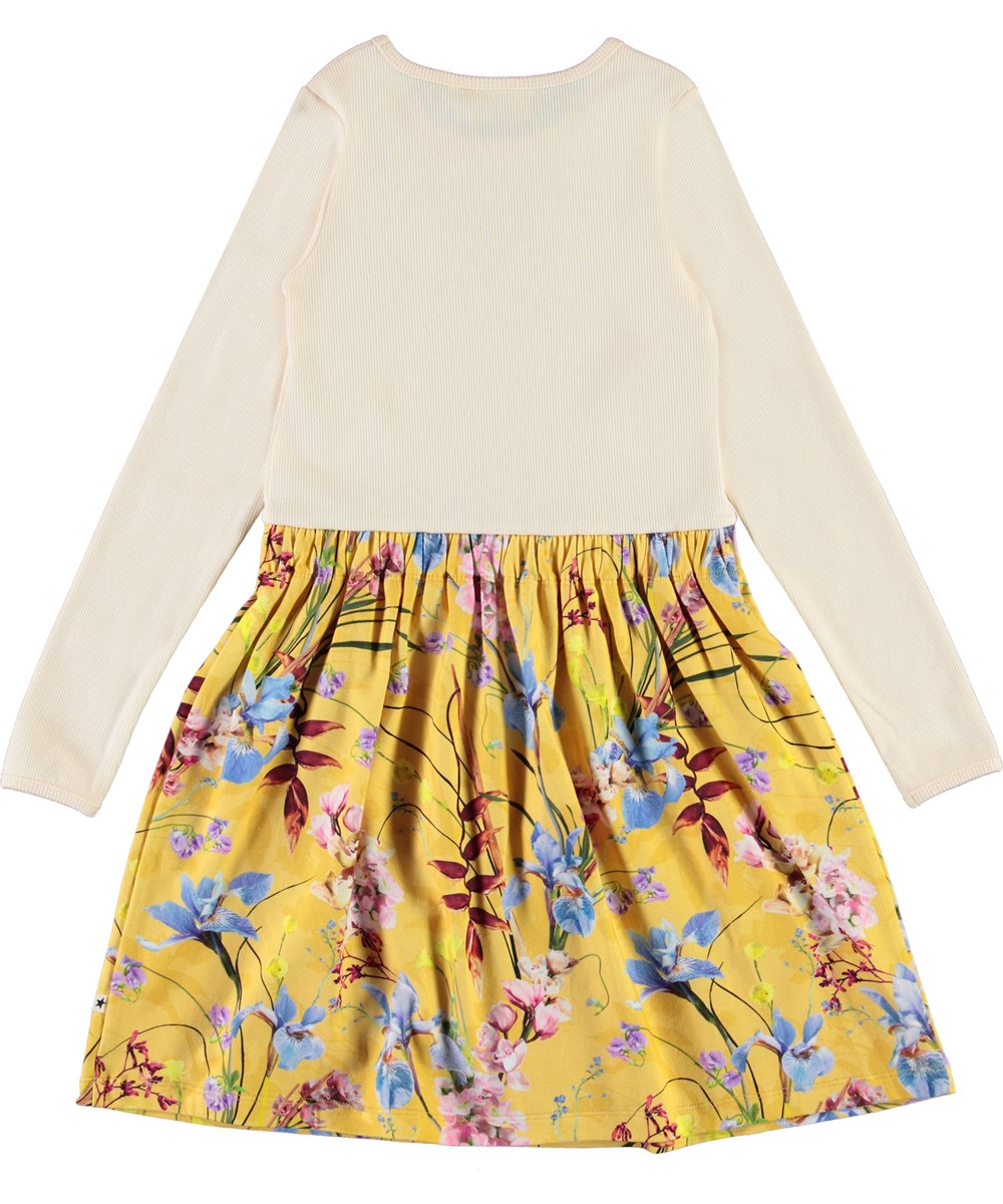 Credence - The Art Of Flowers - Organic dress with rib and floral print 