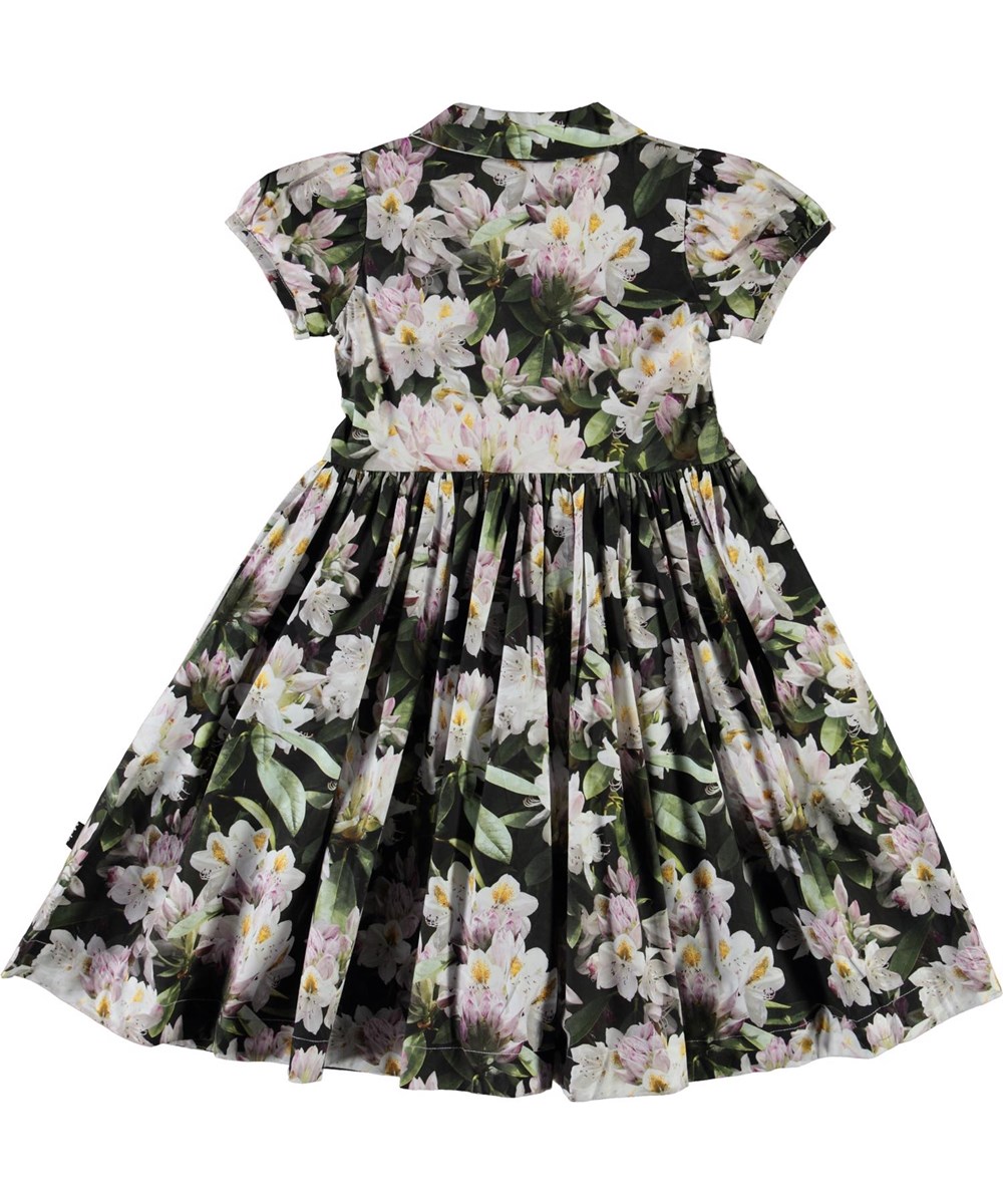 Cybil - Pretty Puppy AOP - Floral organic shirt dress 