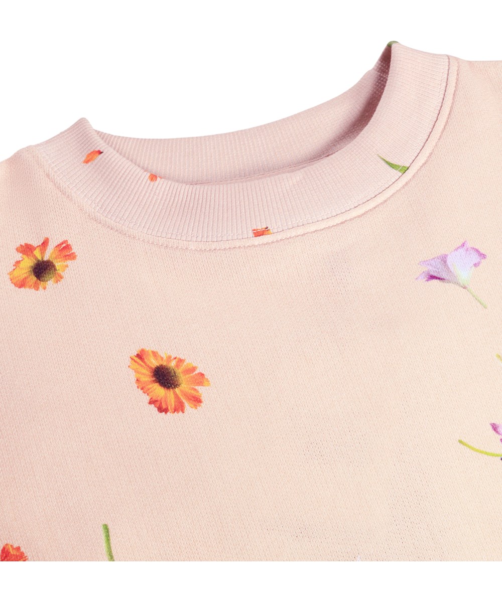 Cyrella - Lets Celebrate - Pink jersey dress for children made of organic cotton with an animal print 