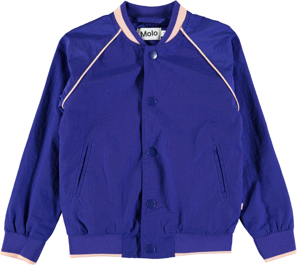 Harrietta - Primary Blue - Sporty blue college jacket
