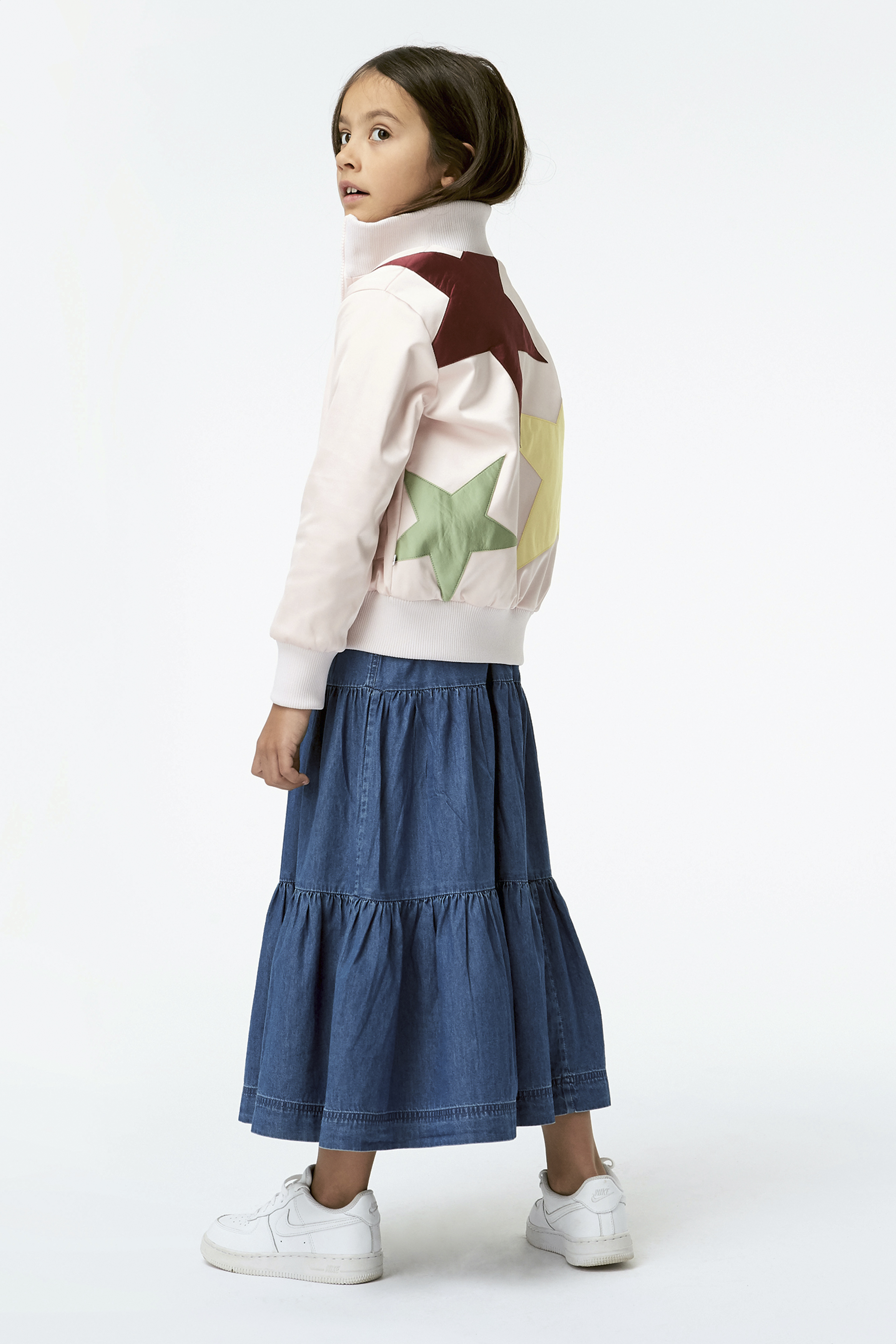 Hazel - Multi Stars - Pink bomber jacket with stars - Molo