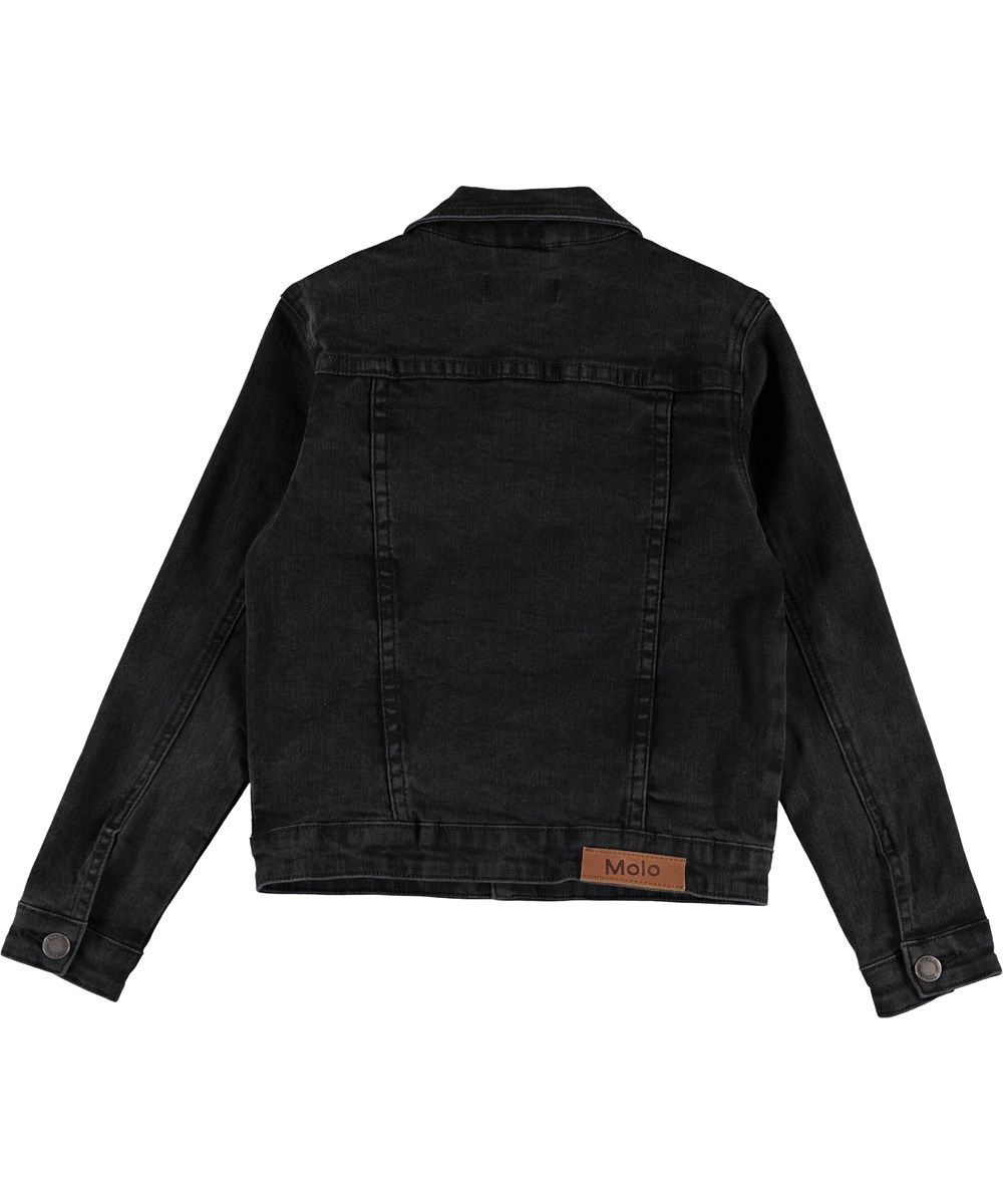 Heidi - Washed Black - Black denim jacket