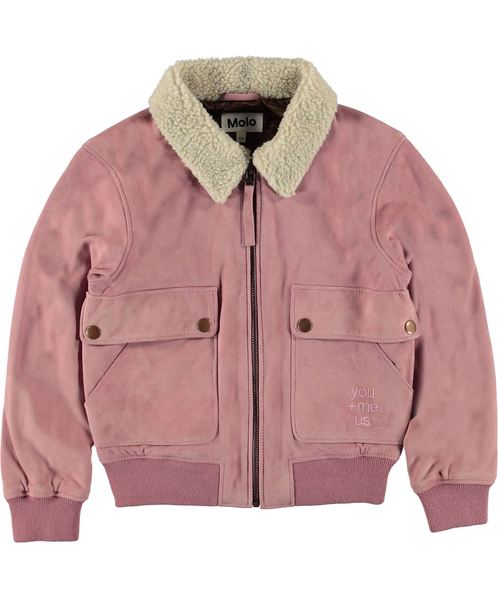 Hester - Purple Haze - Rose suede jacket.