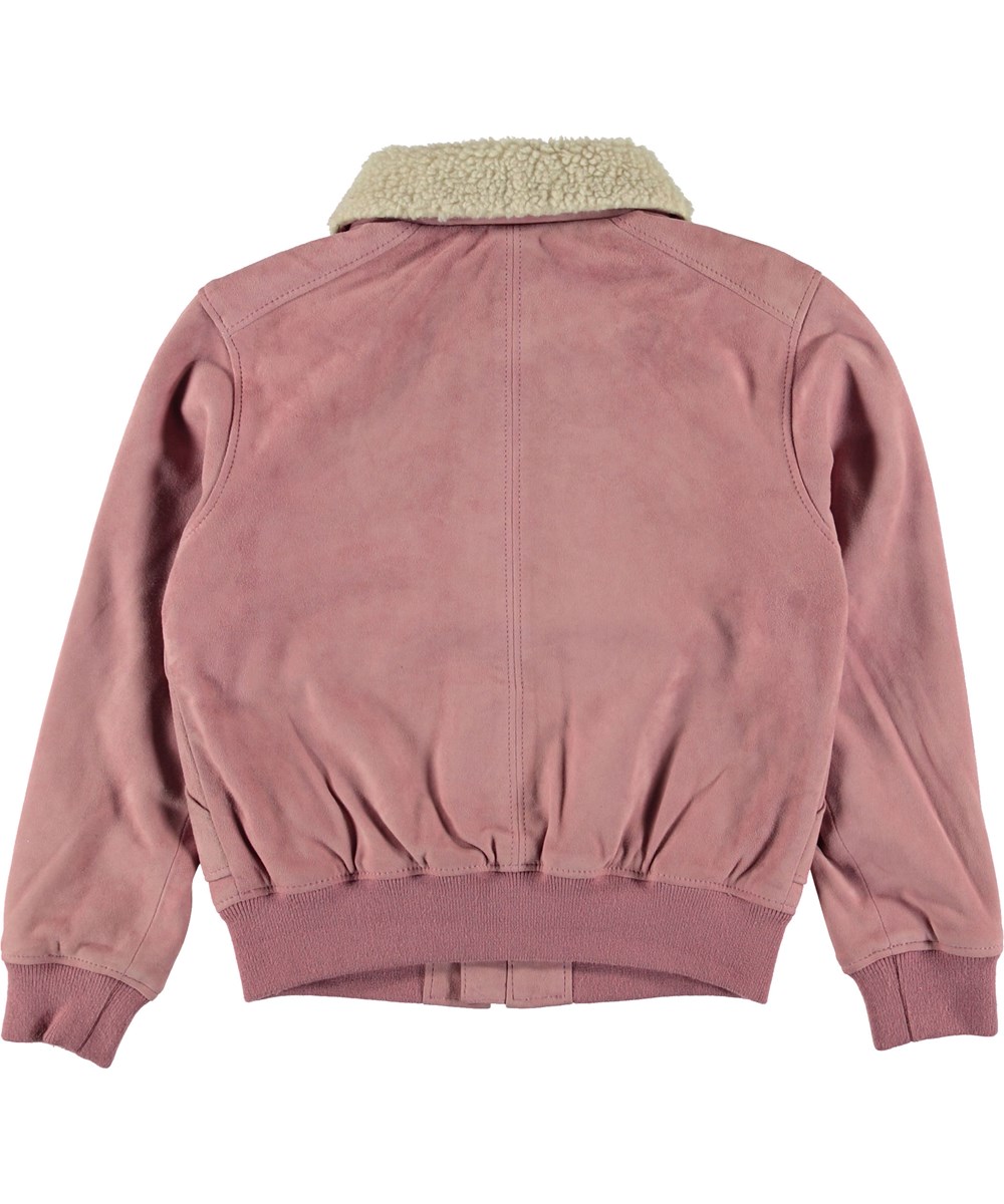 Hester - Purple Haze - Rose suede jacket.