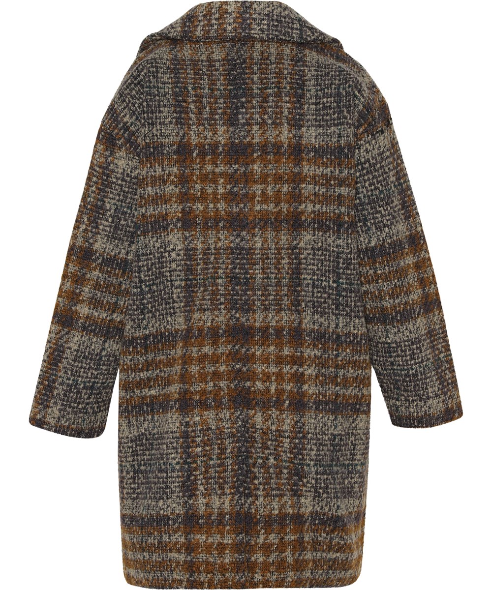 Holla - Big Check - Plaid wool coat