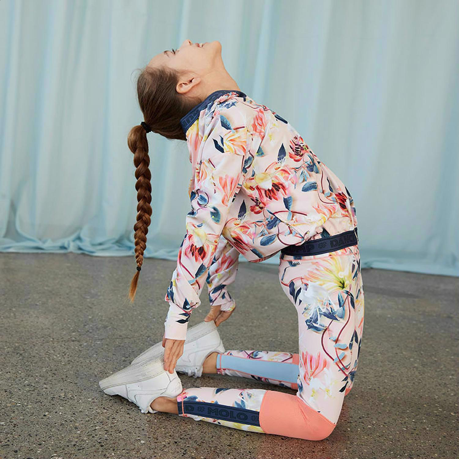 Ophelia - Motion Flower - Sports jacket hood floral print - Molo