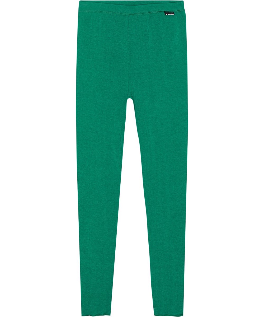 Nadine - Tennis Green - Green leggings in stretchy, soft viscose