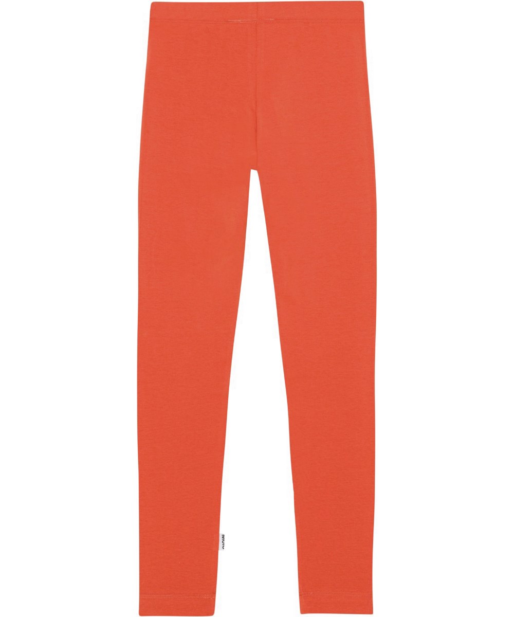 Nica - Red Clay - Red leggings in organic cotton 