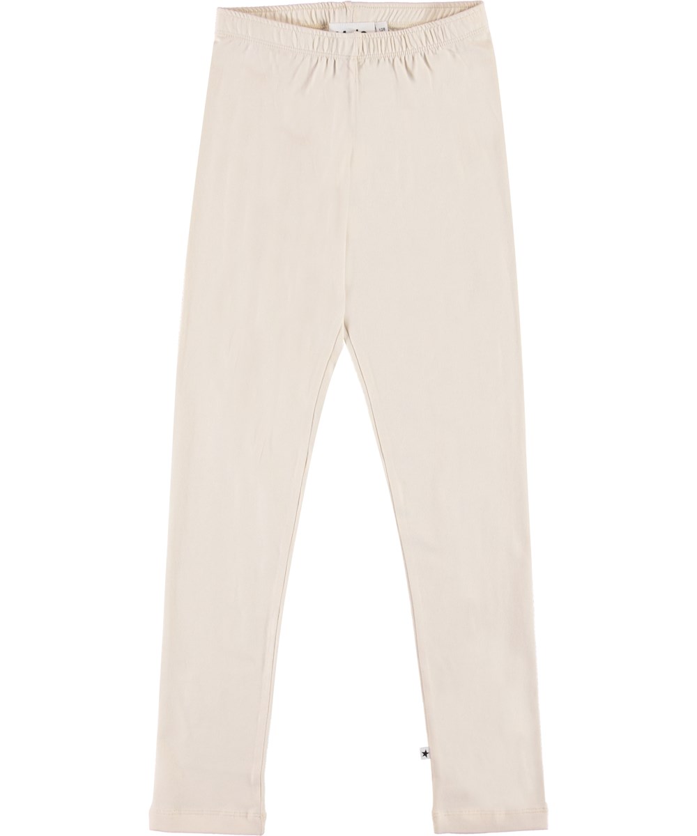 Nica - Pearled Ivory - Organic white leggings