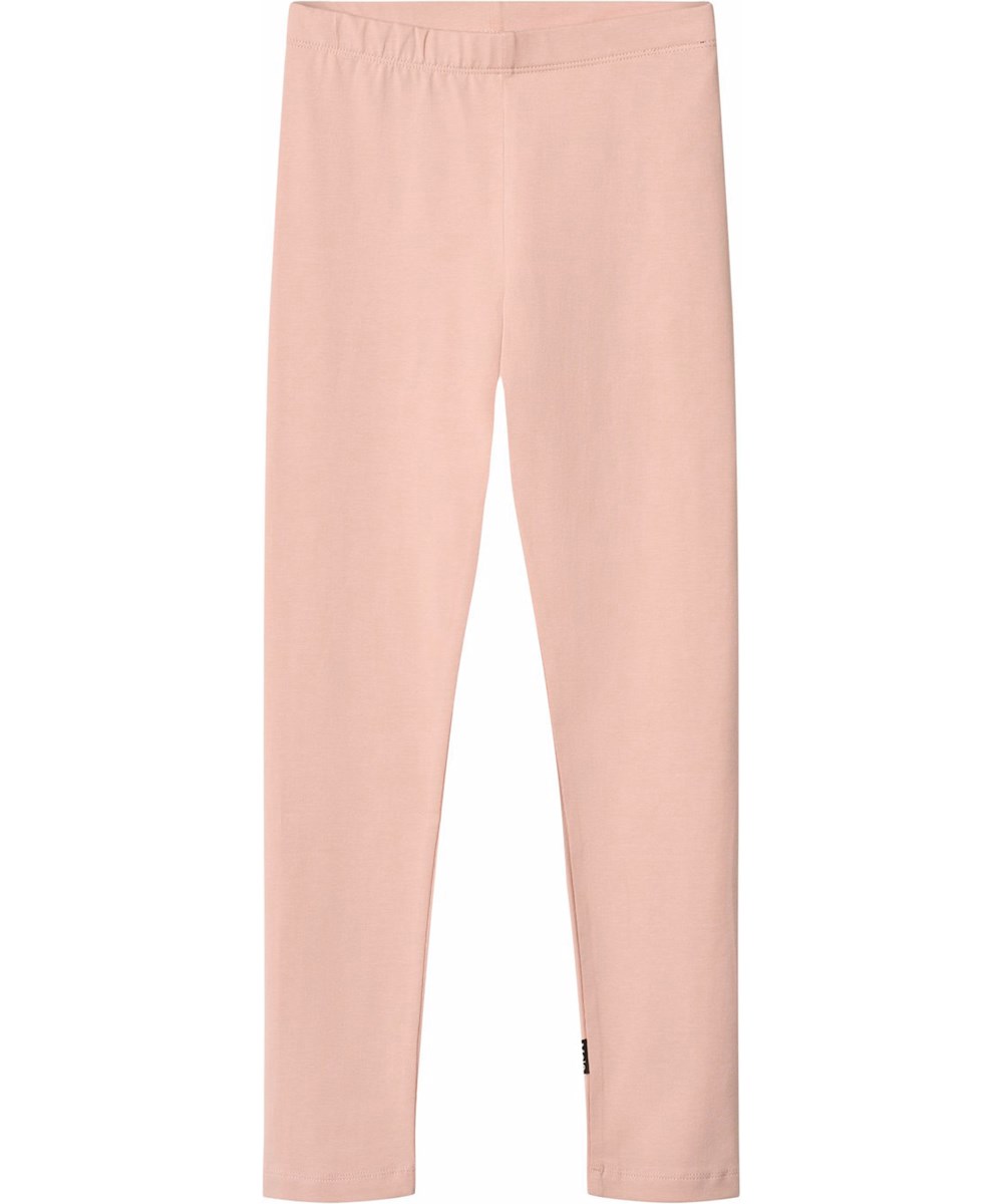 Nica Warm 2-Pack - Rose Black - 2-pack leggings for children in black and rose made of organic cotton .