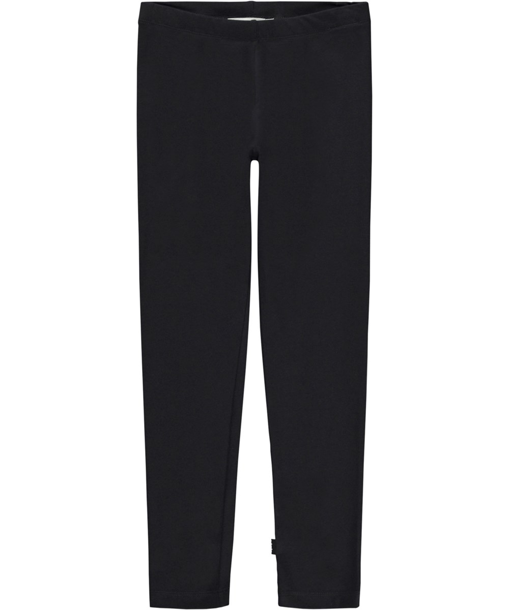 Nica Warm - Purple Black - Black leggings