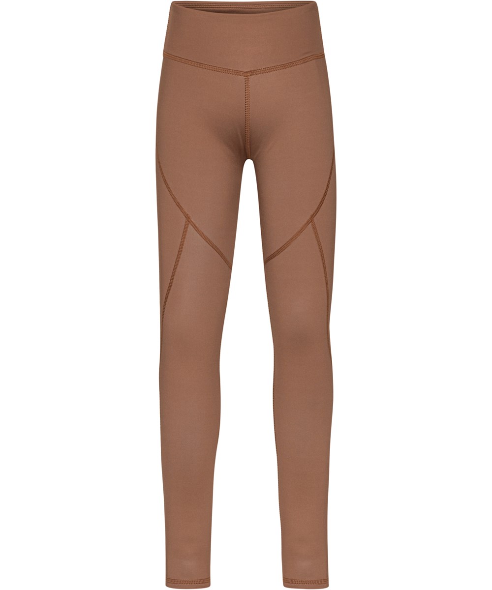 Oliwia - Coco Bean - Brown sports leggings  