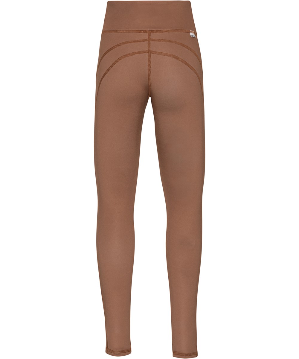 Oliwia - Coco Bean - Brown sports leggings  