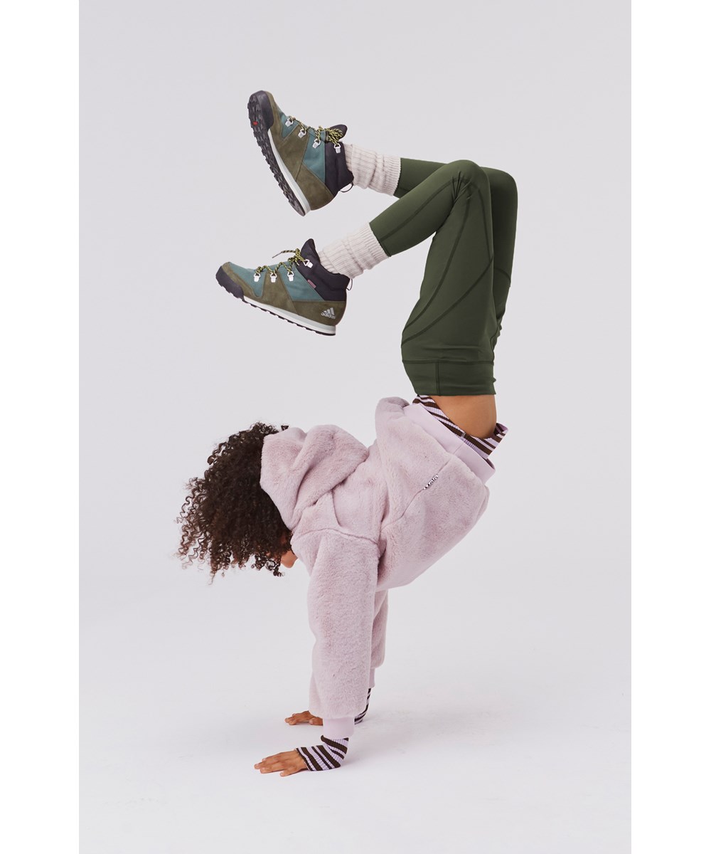 Oliwia - Forest - Sport leggings in green with stitching