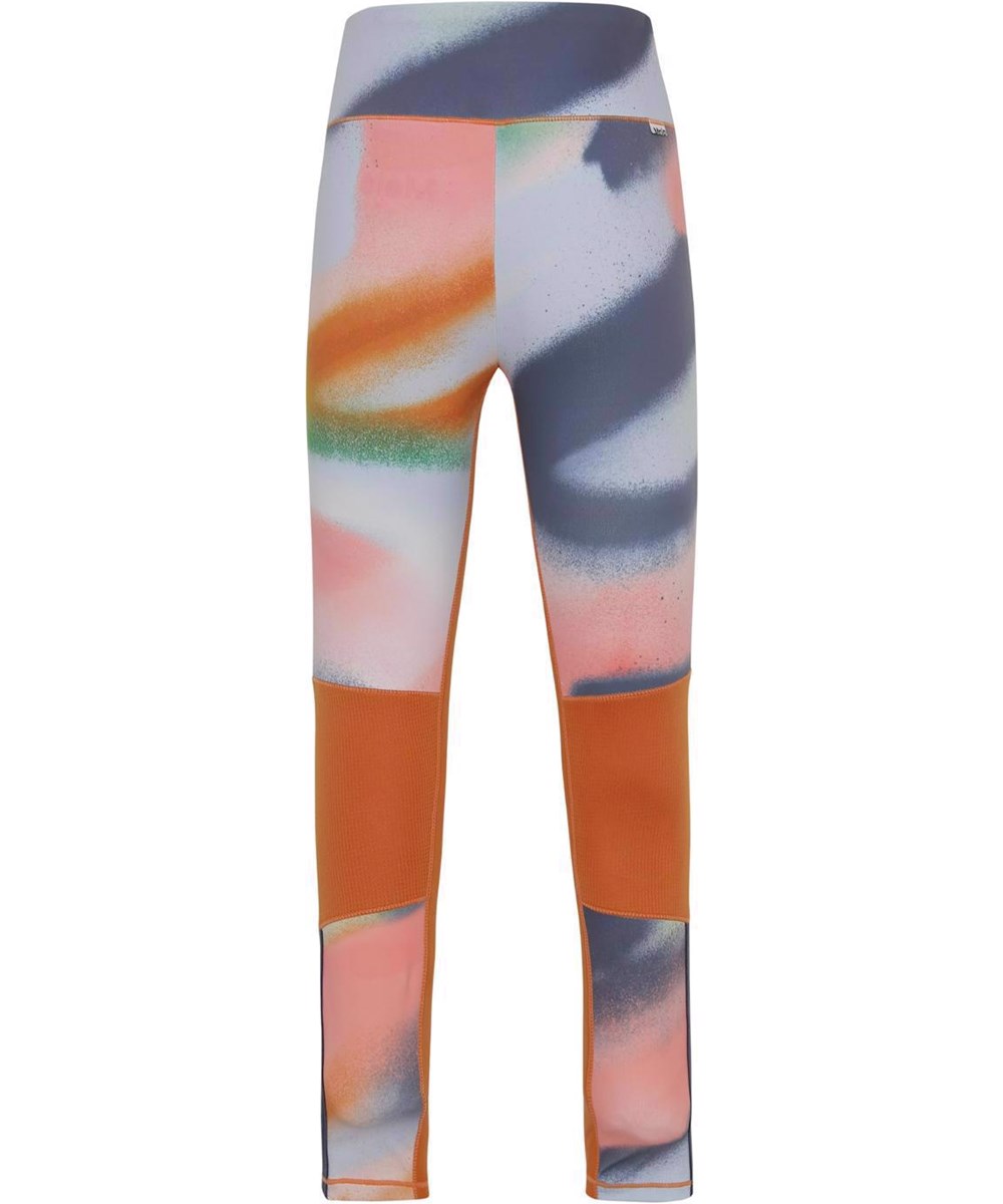 Olympia - Faded Spray - Colourful sports leggings with spray paint print