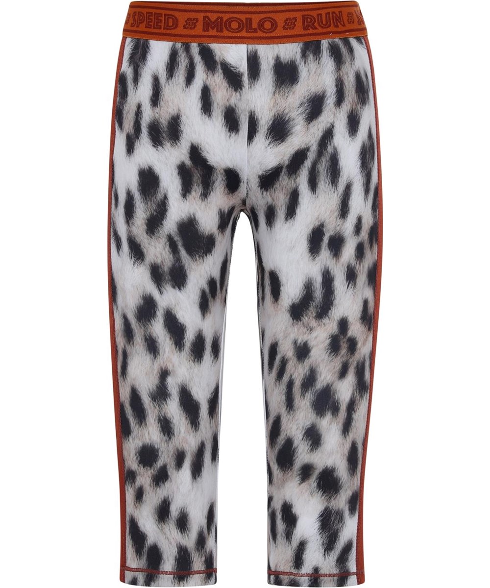 Orlaith - Snowy Leo Fur - Sport leggings snow leopard print