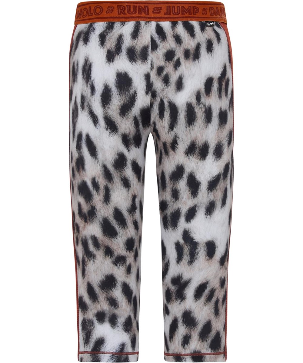 Orlaith - Snowy Leo Fur - Sport leggings snow leopard print
