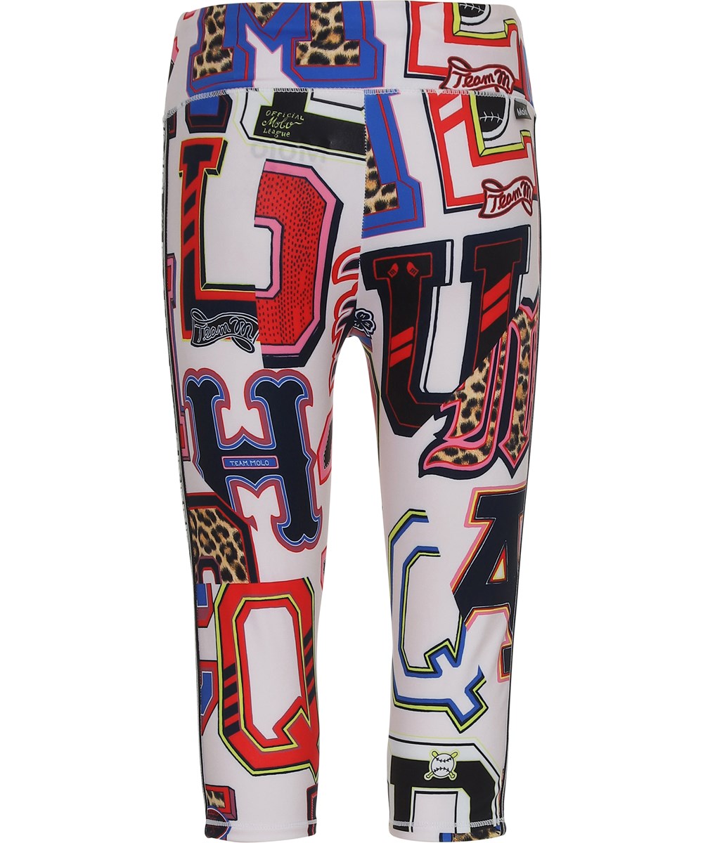 Orlaith - Typo - Short sports leggings with a letter print