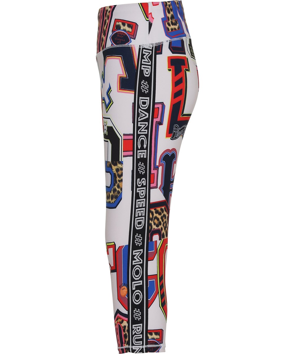 Orlaith - Typo - Short sports leggings with a letter print