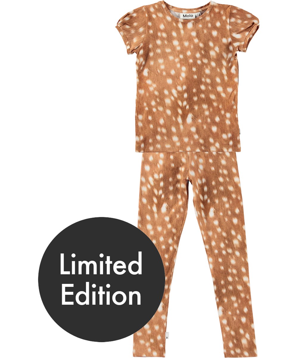 Tasha - Baby Fawns - Two-piece pyjama set made of soft organic cotton
