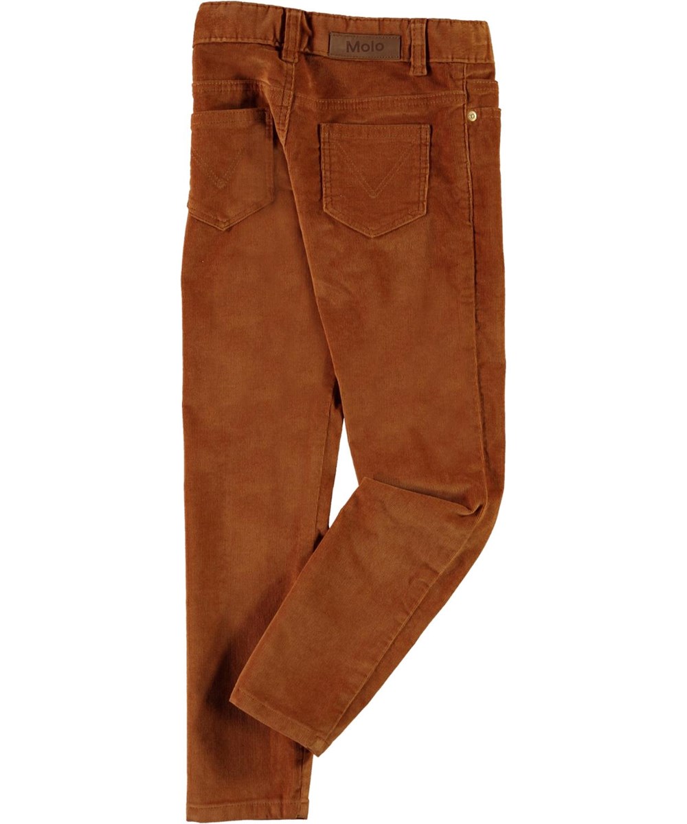 Adele - Deer - Slim brown corduroy jeans 