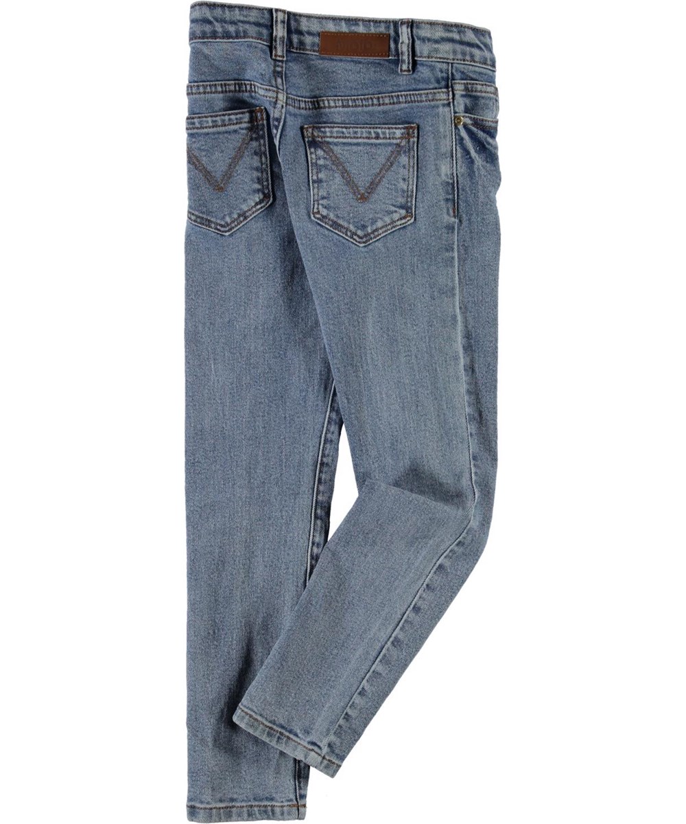 Adele - Stone Blue - Slim light blue jeans in organic cotton