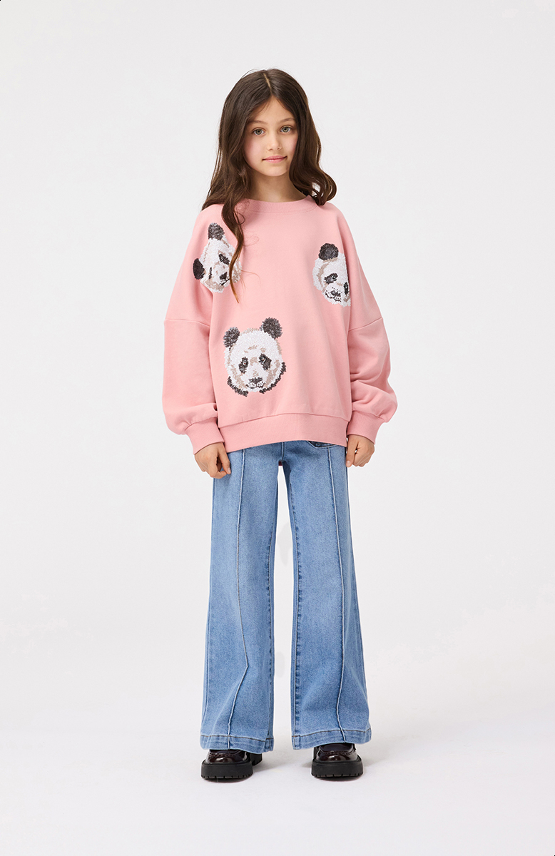 Adina - Clear Washed Blue - Denim blue 70s jeans with