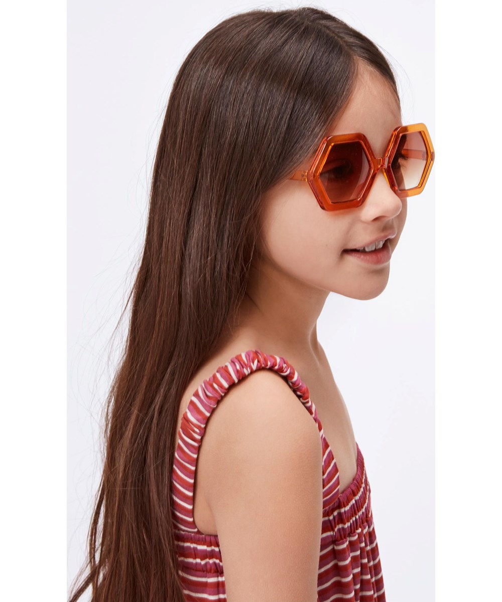 Aeisha - Narrow Bossa Rose - Red and rose striped pantsuit 