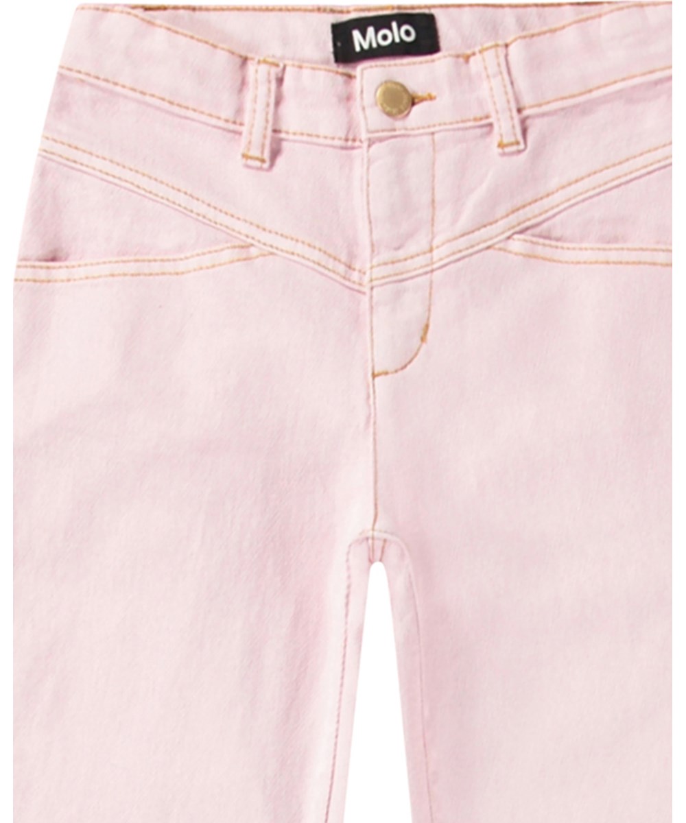 Agustine - Charlotte Pink - Pink denim jeans for children.