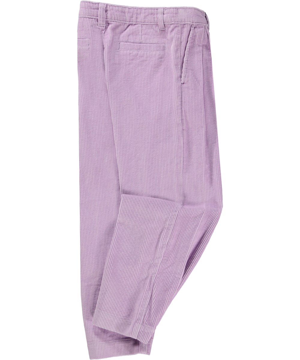 Aleen - Alpine Glow - Purple trousers in corduroy