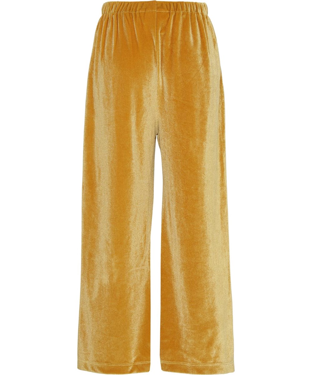 Alfa - Autumn Leaf - Golden velour trousers